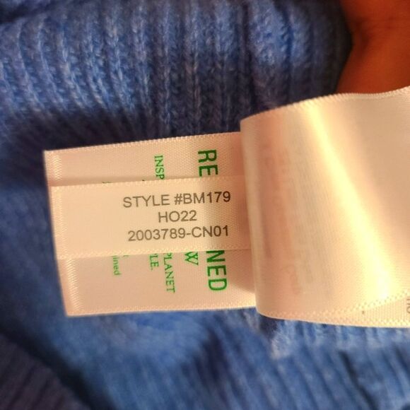 J. Crew Fair Isle Mockneck Pullover Sweater in Heather Twilight Periwinkle L/XL - Picture 10 of 12